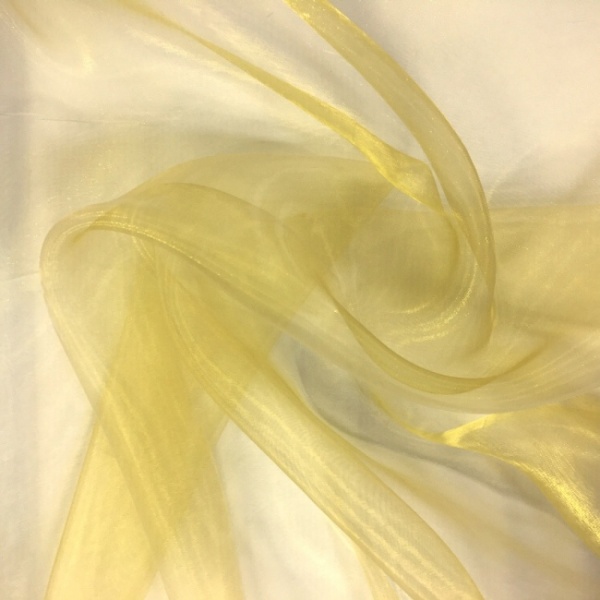 Plain Dyed Organza Gold